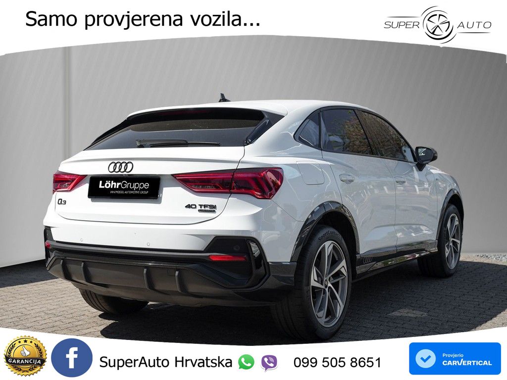 Audi Q3 II Sportback 40 TFSI (190 KS) quattro S tronic S line