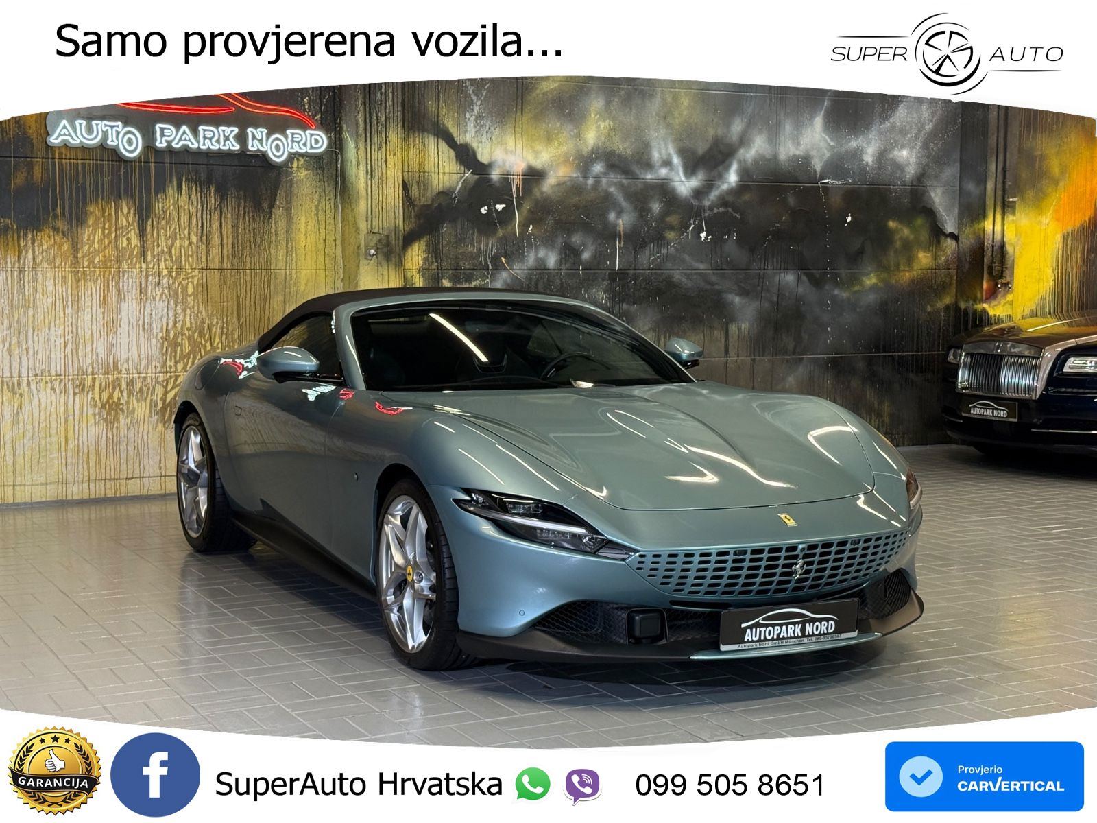Ferrari Roma Spider 3.9 V8 (620 KS) F1 DCT LED+GR SJED+ACC