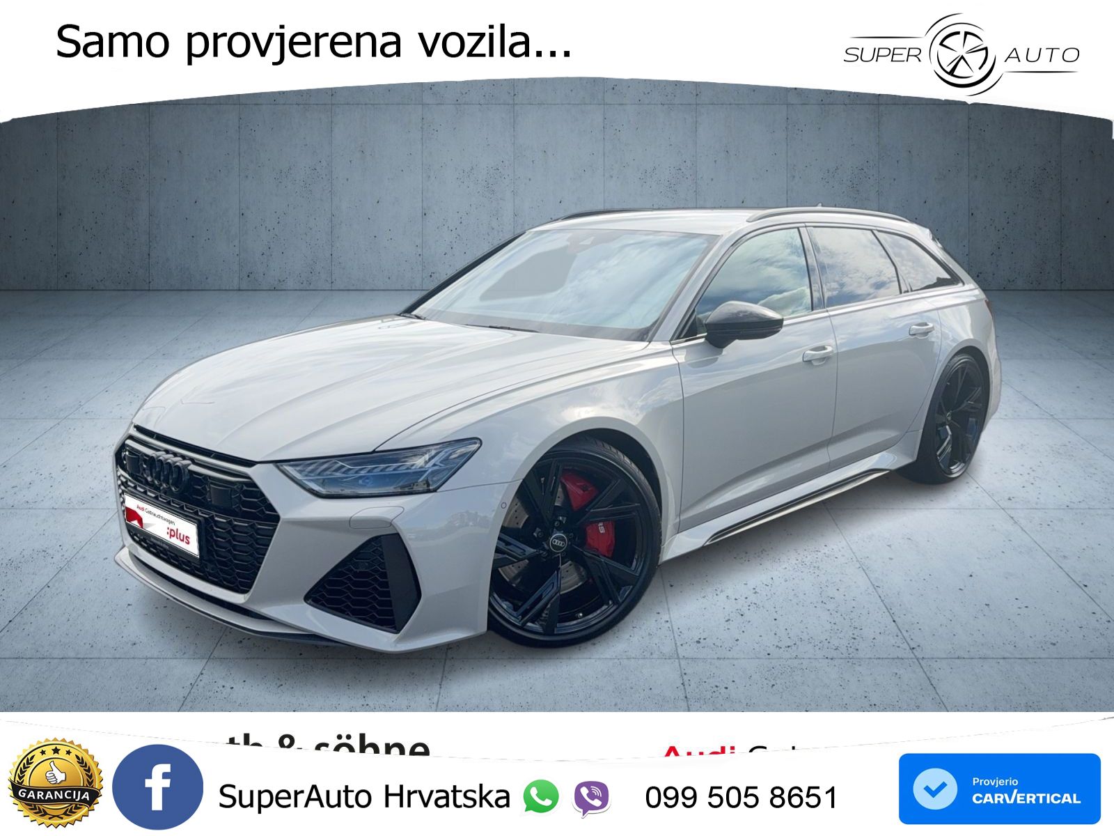 Audi RS6 Avant 4.0 TFSI V8 (600 KS) quattro Tiptronic LED+GR SJED+ACC