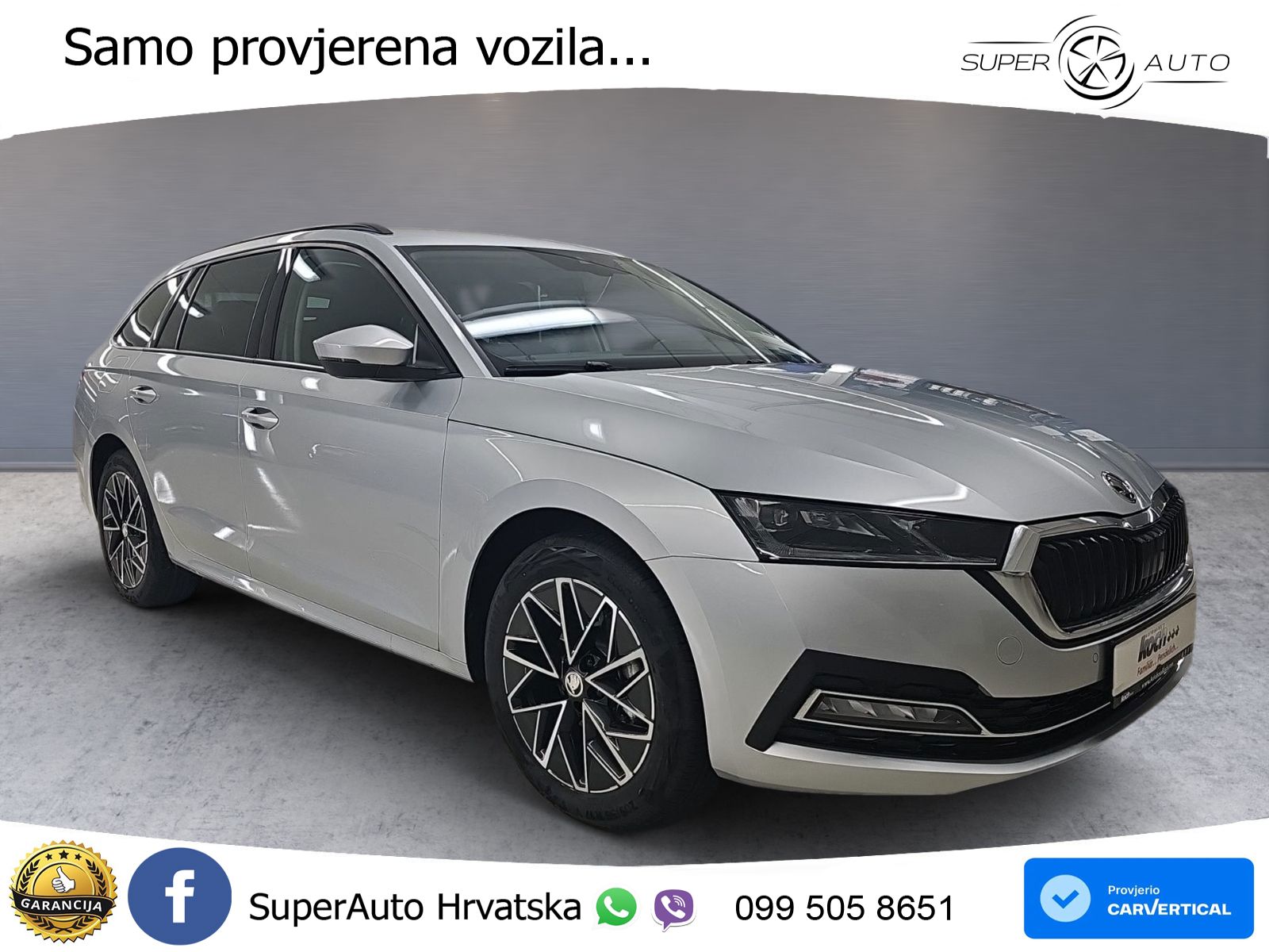 Škoda Octavia Combi 2.0 TDI (150 KS) DSG LED+GR SJED+ACC