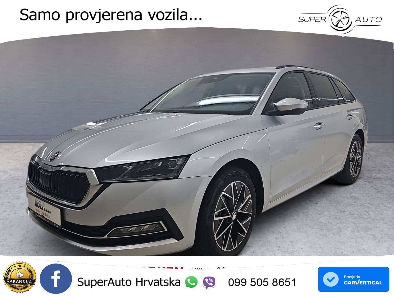 Škoda Octavia Combi 2.0 TDI (150 KS) DSG LED+GR SJED+ACC