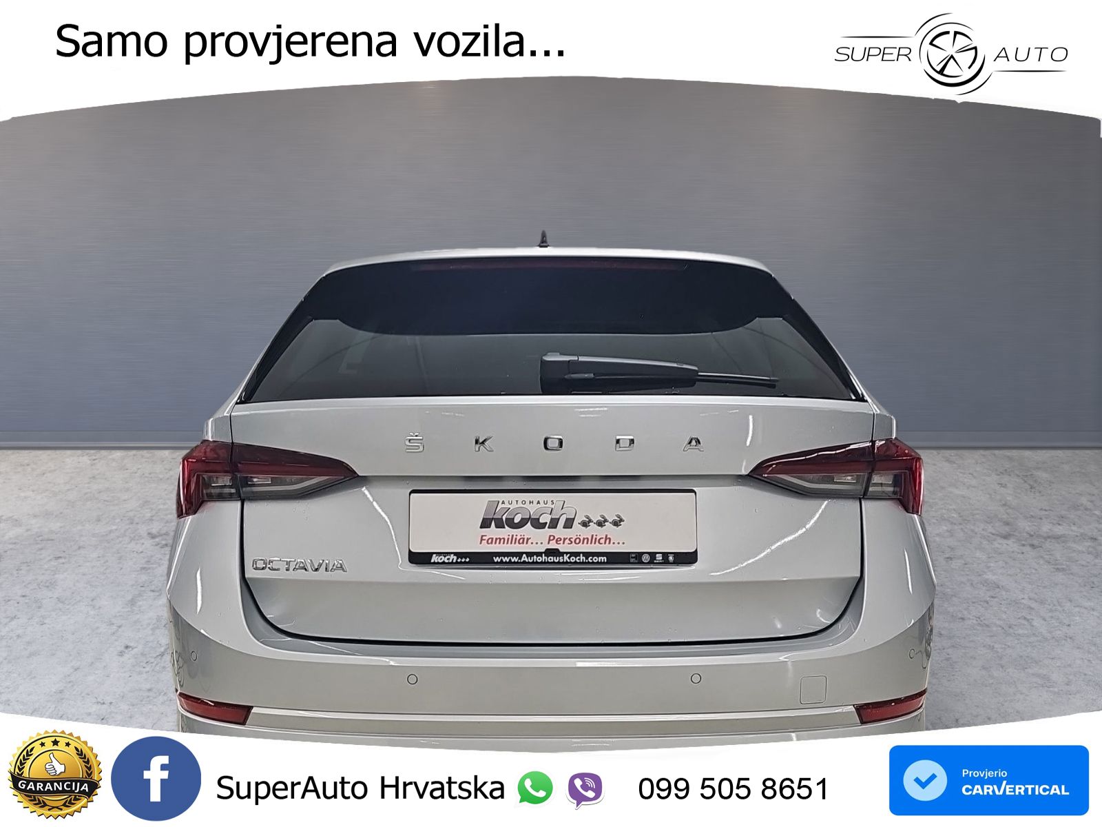 Škoda Octavia Combi 2.0 TDI (150 KS) DSG LED+GR SJED+ACC