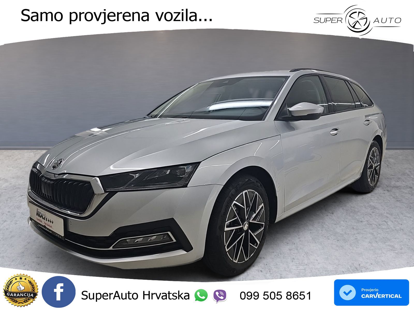 Škoda Octavia Combi 2.0 TDI (150 KS) DSG LED+GR SJED+ACC