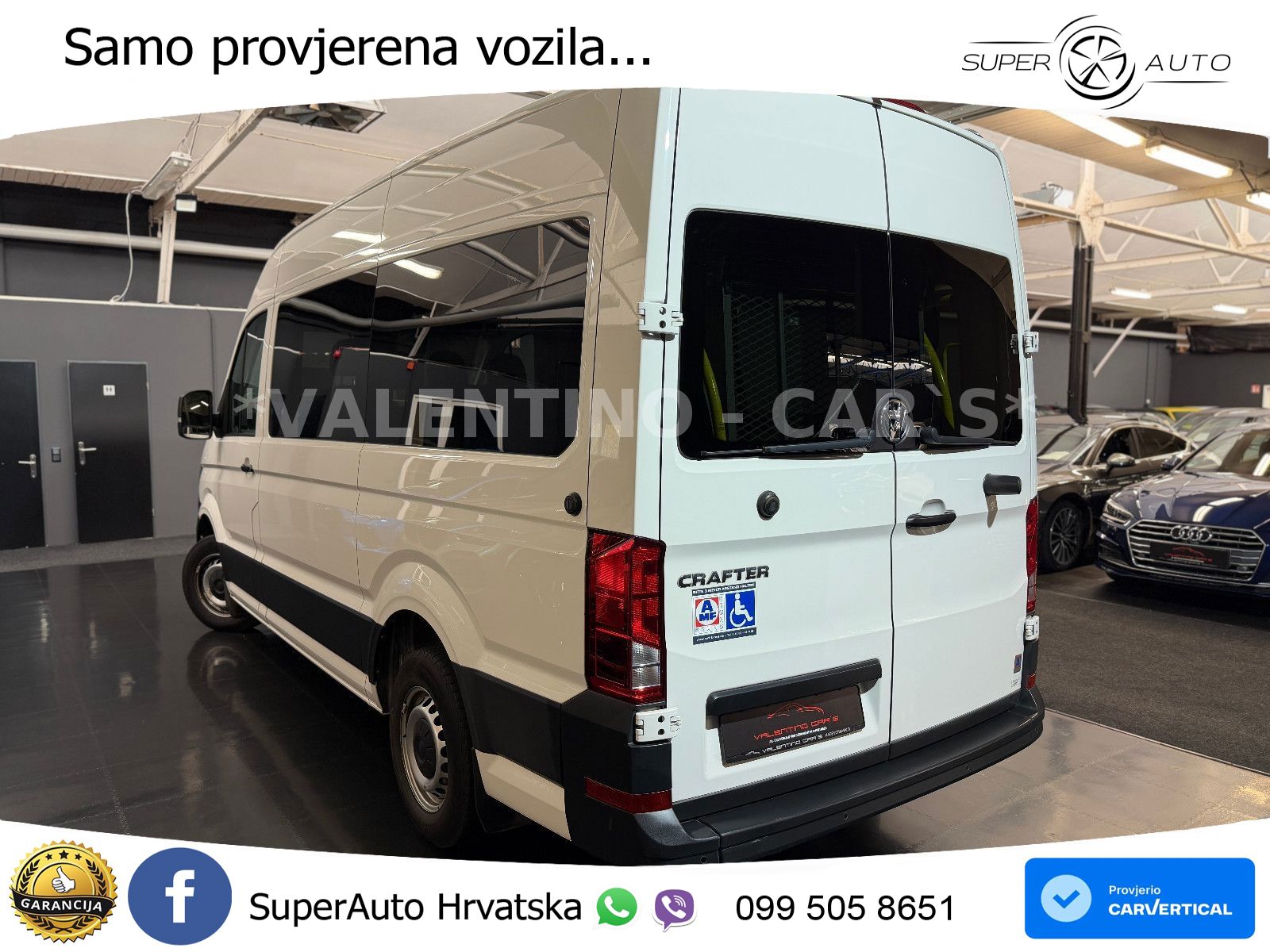 Volkswagen Crafter Kasten 35 mittel/Hoch/Rollstuhl/E-Rampe/ 140 KS