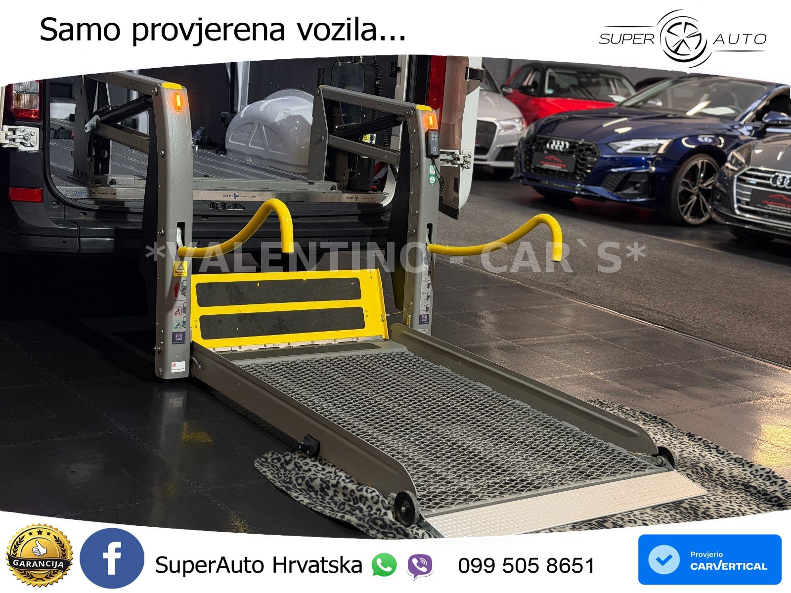 Volkswagen Crafter Kasten 35 mittel/Hoch/Rollstuhl/E-Rampe/ 140 KS
