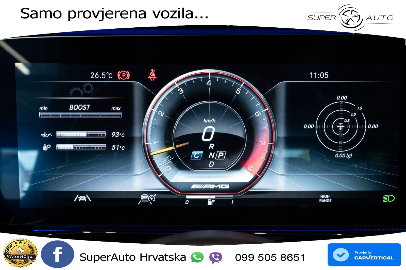 Mercedes AMG G 63 Long V8 (585 KS) 4MATIC 9G-TRONIC AMG SPEEDSHIFT PLUS ACC+GR SJED+360+PANO
