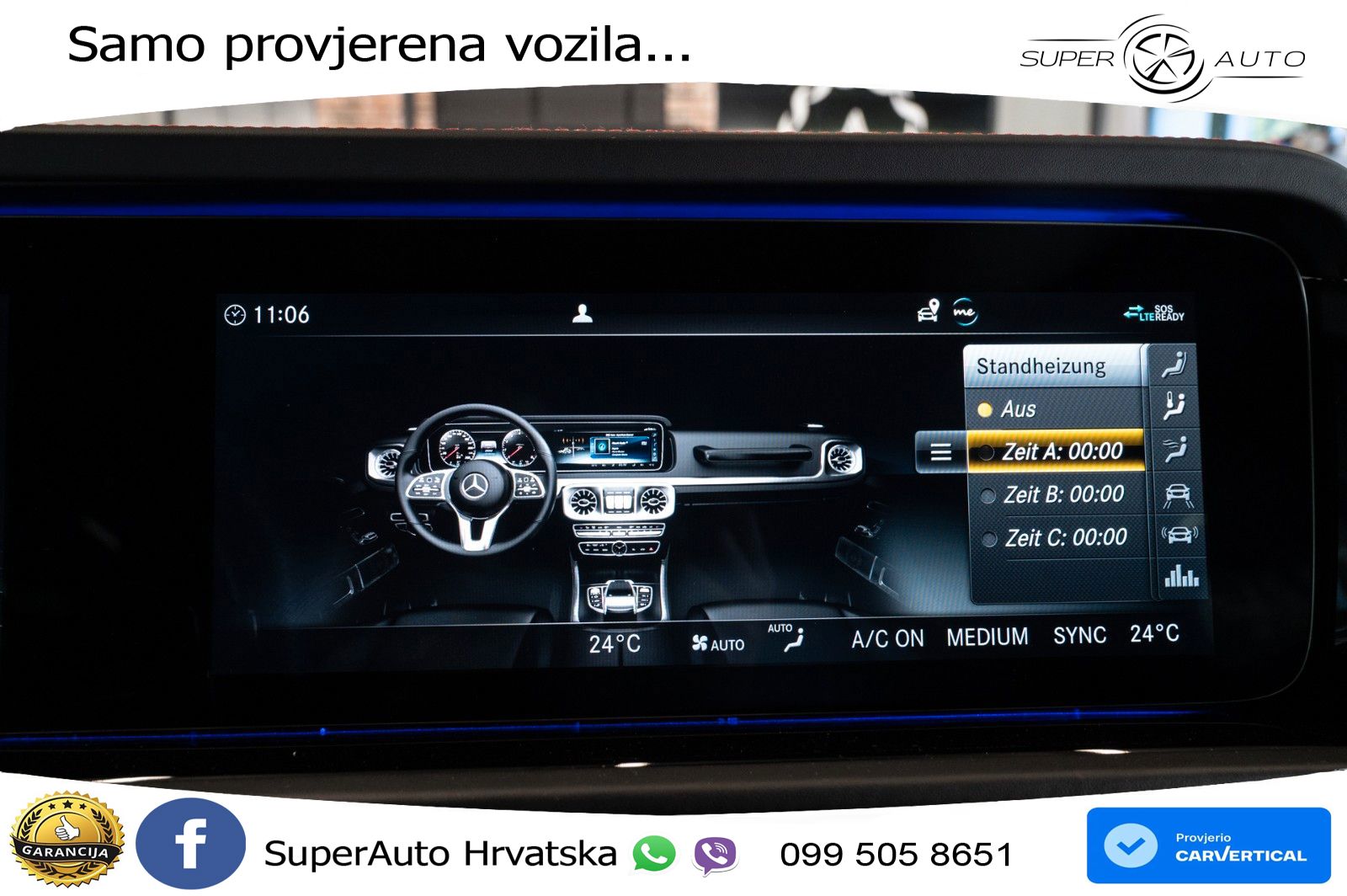 Mercedes AMG G 63 Long V8 (585 KS) 4MATIC 9G-TRONIC AMG SPEEDSHIFT PLUS ACC+GR SJED+360+PANO