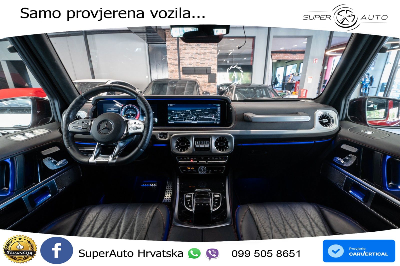 Mercedes AMG G 63 Long V8 (585 KS) 4MATIC 9G-TRONIC AMG SPEEDSHIFT PLUS ACC+GR SJED+360+PANO