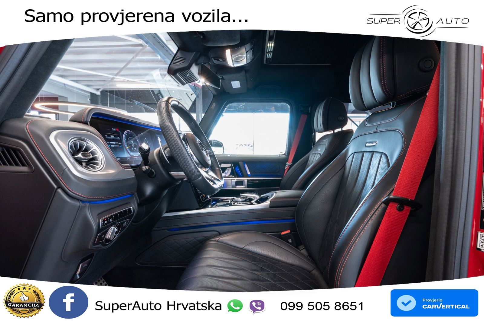 Mercedes AMG G 63 Long V8 (585 KS) 4MATIC 9G-TRONIC AMG SPEEDSHIFT PLUS ACC+GR SJED+360+PANO