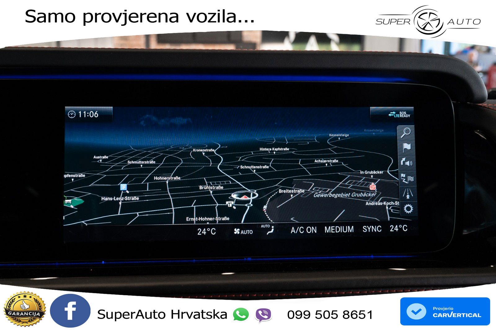 Mercedes AMG G 63 Long V8 (585 KS) 4MATIC 9G-TRONIC AMG SPEEDSHIFT PLUS ACC+GR SJED+360+PANO