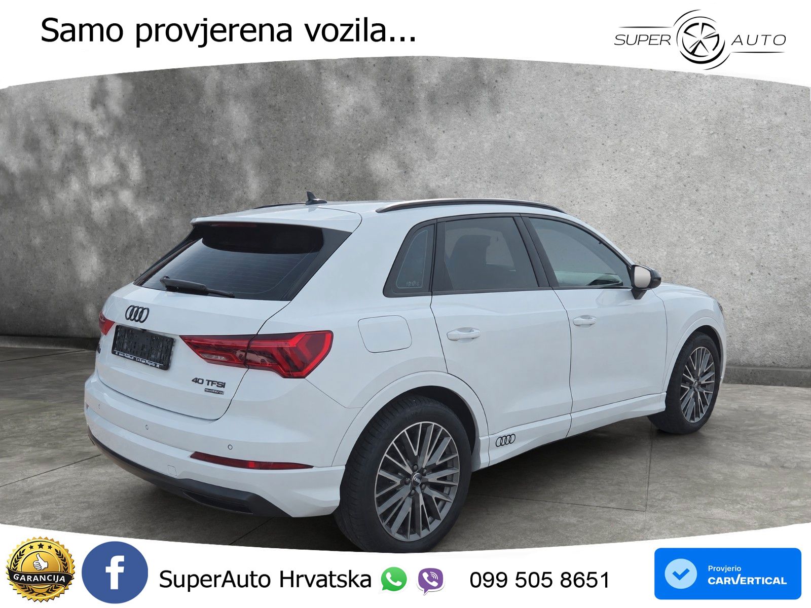 Audi Q3 40 TFSI (190 KS) quattro S tronic advanced LED+GR SJED+ACC