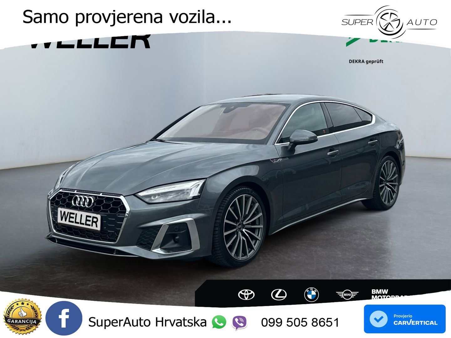 Audi A5 Sportback  40 TFSI (204 KS) S tronic S line LED+GR SJED+ACC