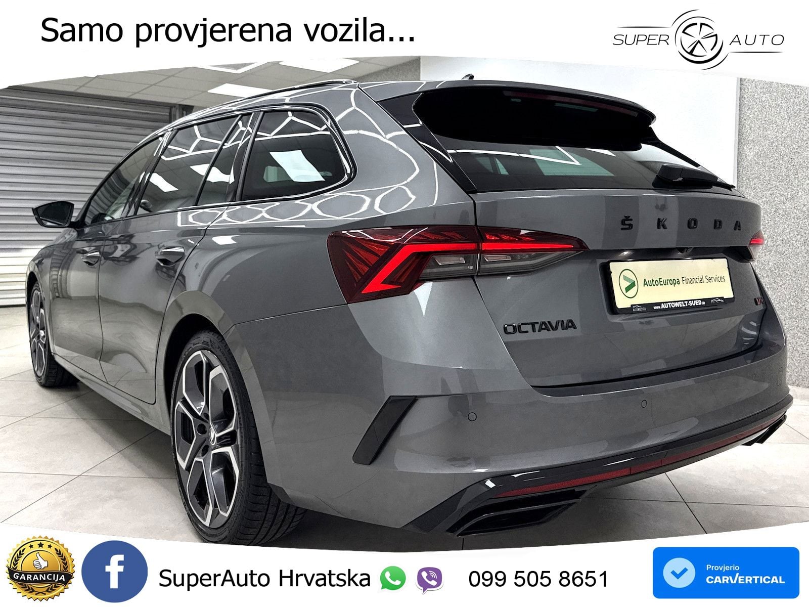 Škoda Octavia Combi RS 2.0 TDI (200 KS) DSG LED+GR SJED+ACC