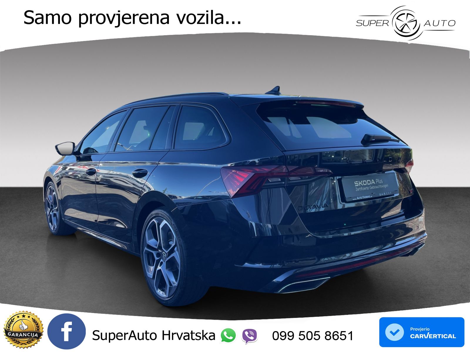 Škoda Octavia Combi RS 2.0 TSI (245 KS) DSG LED+GR SJED+ACC