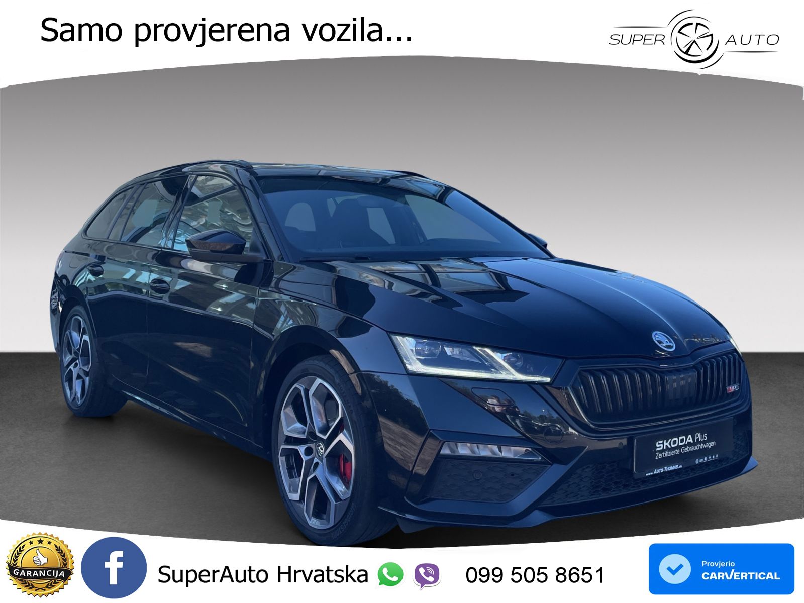 Škoda Octavia Combi RS 2.0 TSI (245 KS) DSG LED+GR SJED+ACC