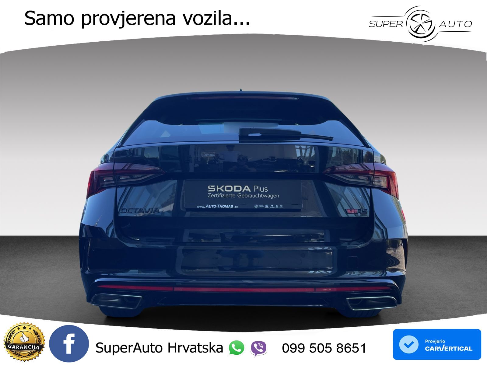Škoda Octavia Combi RS 2.0 TSI (245 KS) DSG LED+GR SJED+ACC