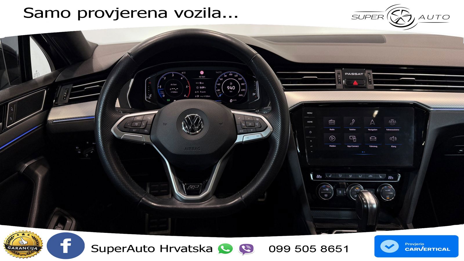 Volkswagen Passat Variant 2.0 TDI (190 KS) DSG R-Line LED+GR SJED+ACC