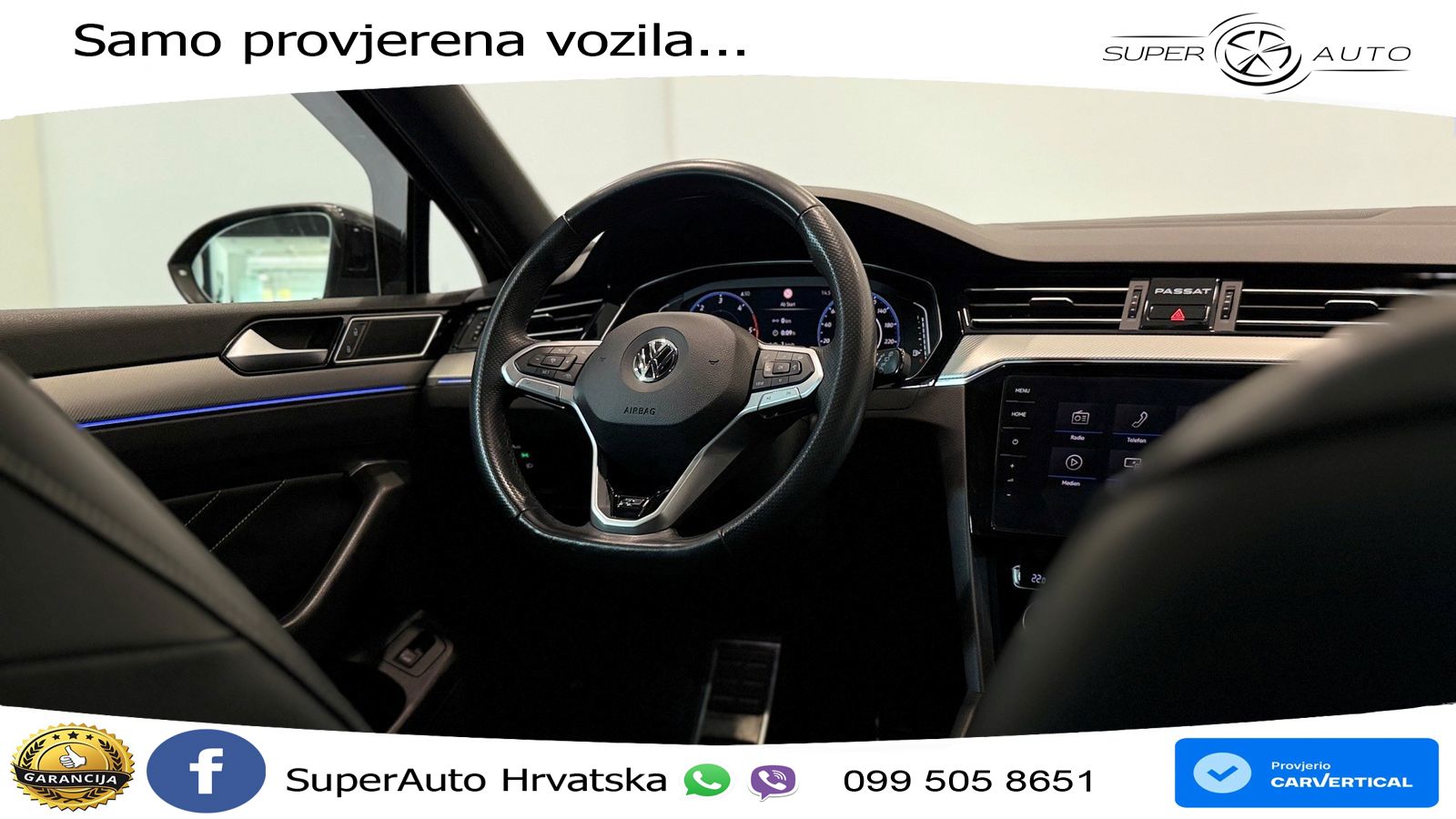 Volkswagen Passat Variant 2.0 TDI (190 KS) DSG R-Line LED+GR SJED+ACC