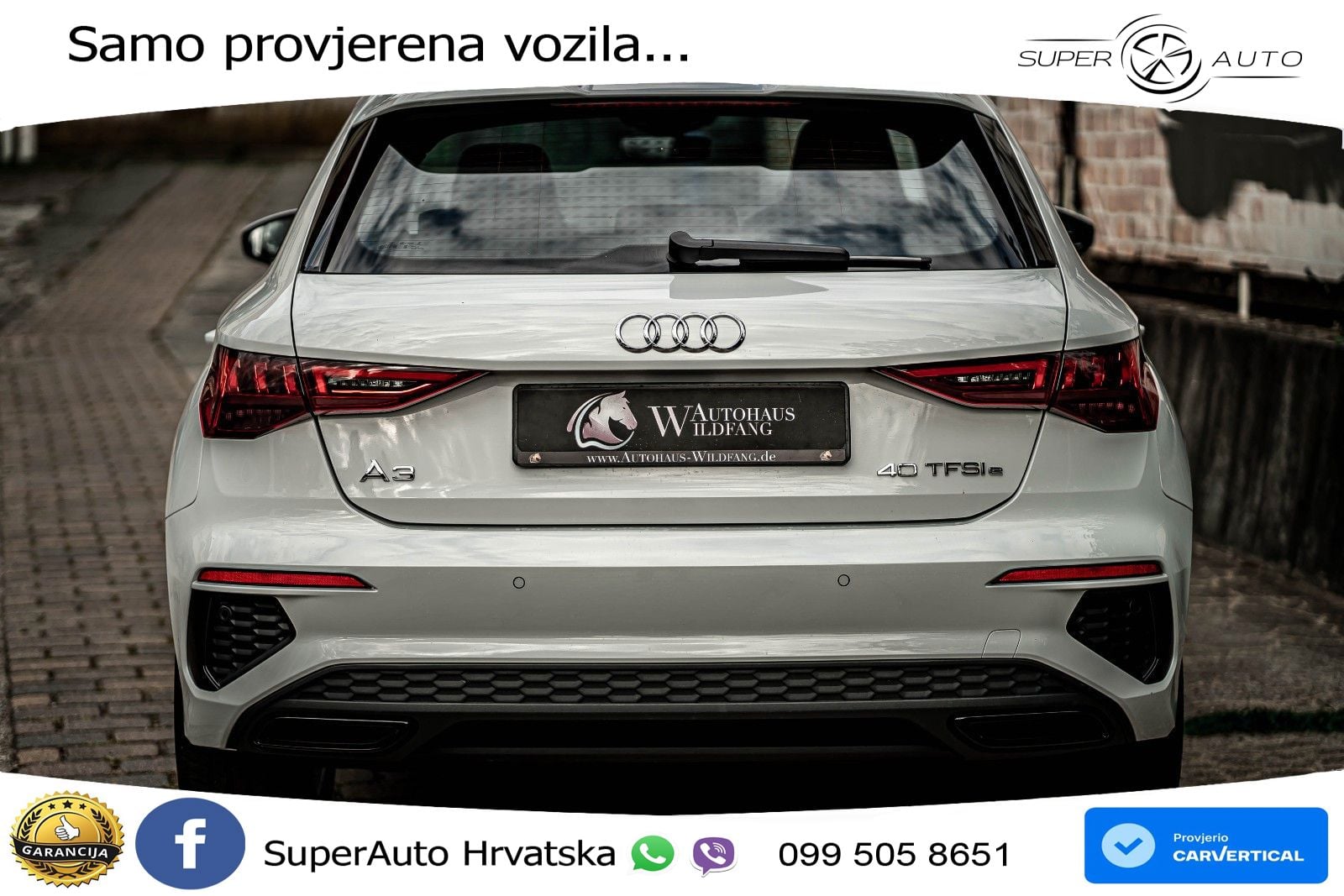 Audi A3 40 TFSIe (204 KS) S tronic S line LED+GR SJED+ACC