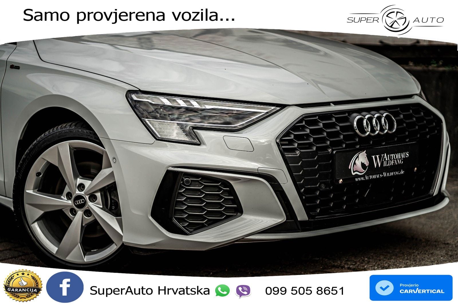 Audi A3 40 TFSIe (204 KS) S tronic S line LED+GR SJED+ACC