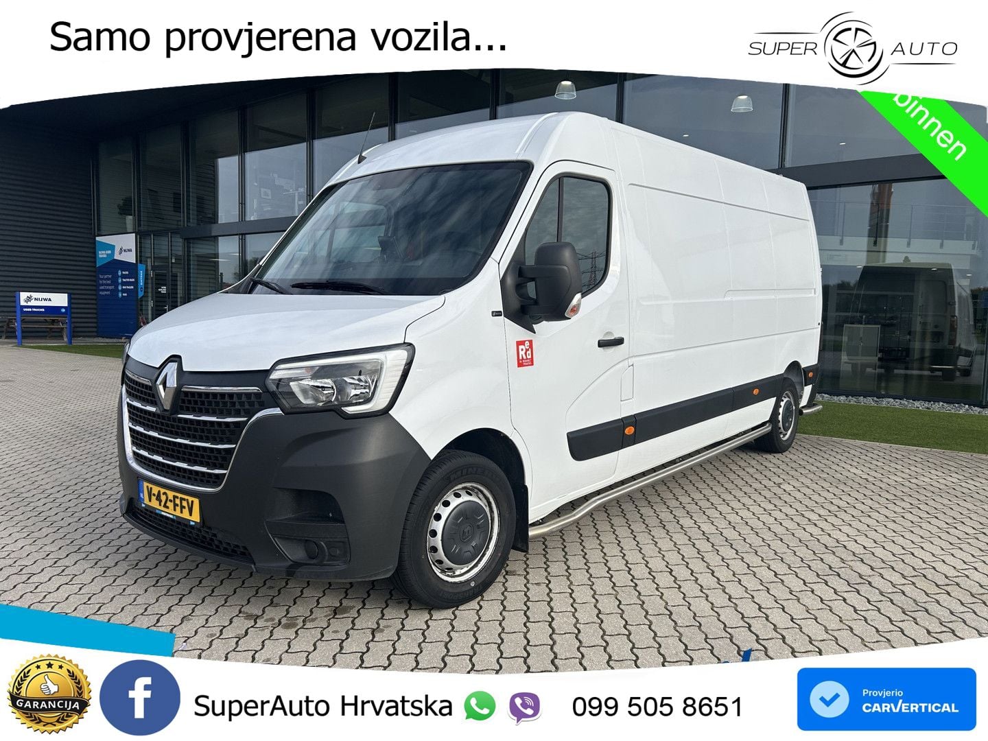 Renault Master T35 135 L3H2 Navigatie + PostNL inrichtin 136 KS