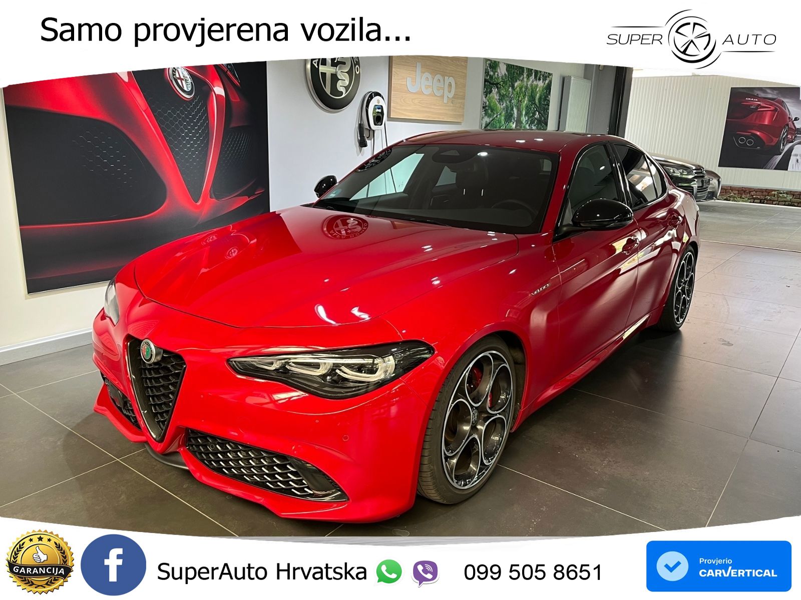 Alfa Romeo Giulia 2.0 Turbo (280 KS) Q4 Automatic LED+GR SJED+ACC