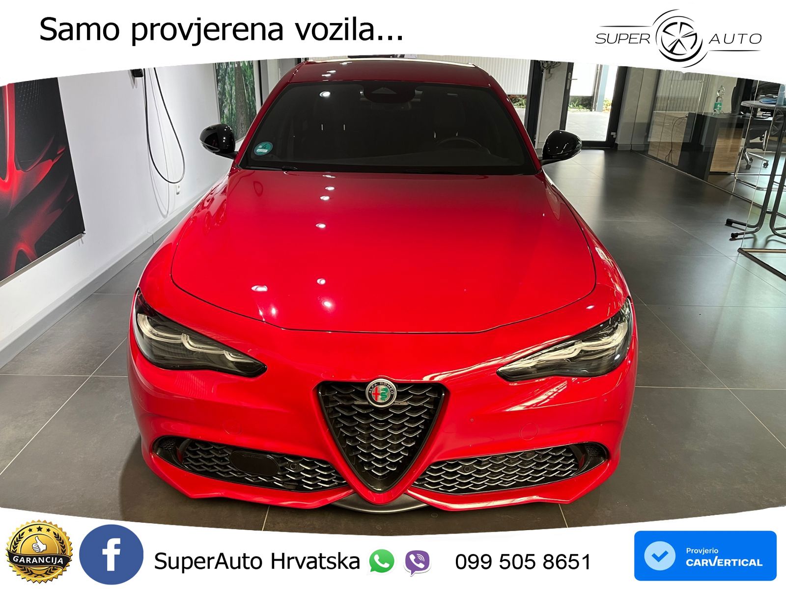 Alfa Romeo Giulia 2.0 Turbo (280 KS) Q4 Automatic LED+GR SJED+ACC