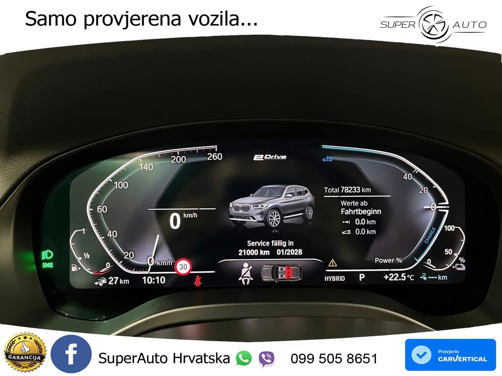 BMW X3 30e xDrive Steptronic LED+GR SJED+ACC
