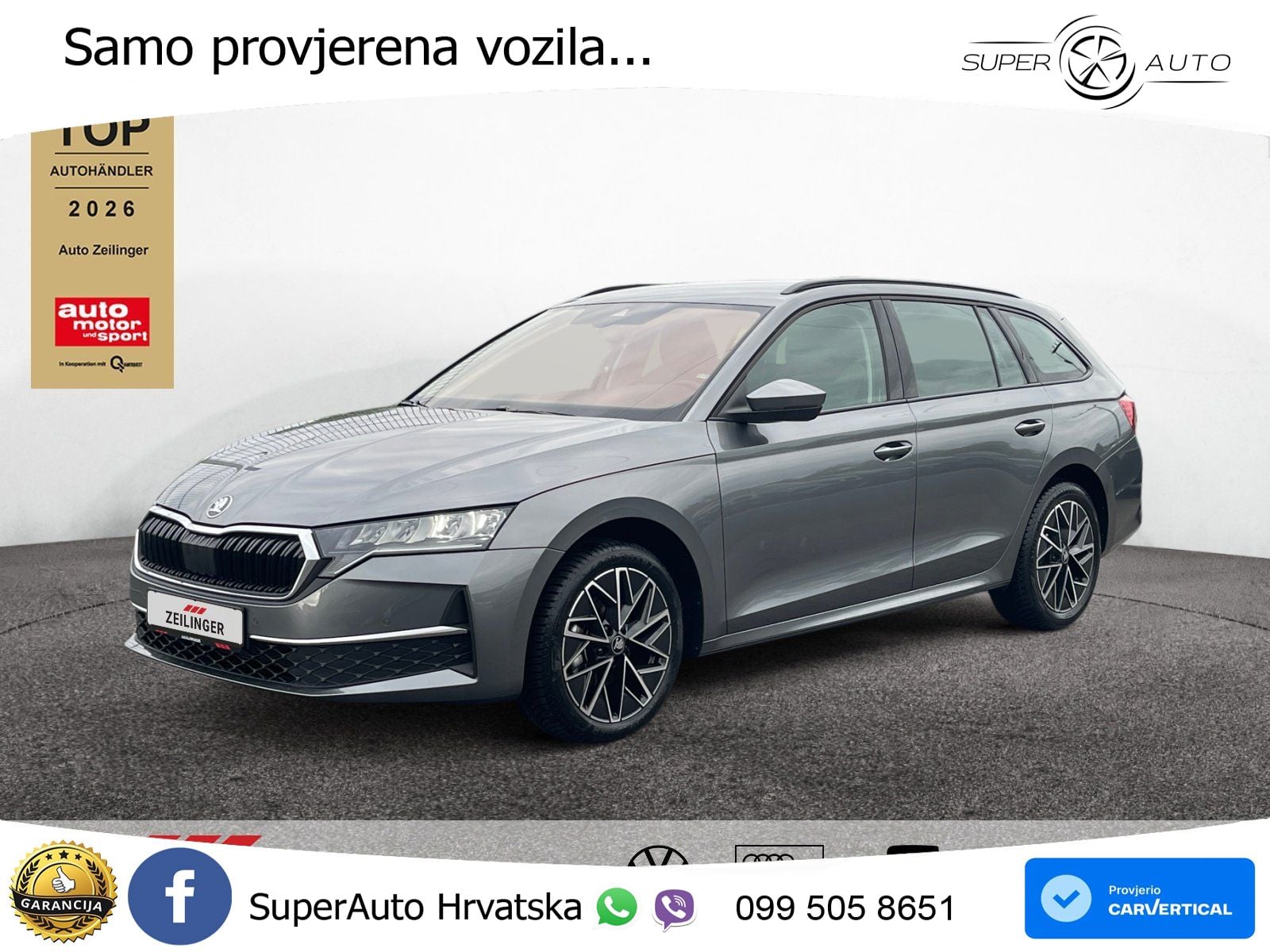 Škoda Octavia Combi 2.0 TDI (150 KS) DSG Selection LED+GR SJED+ACC
