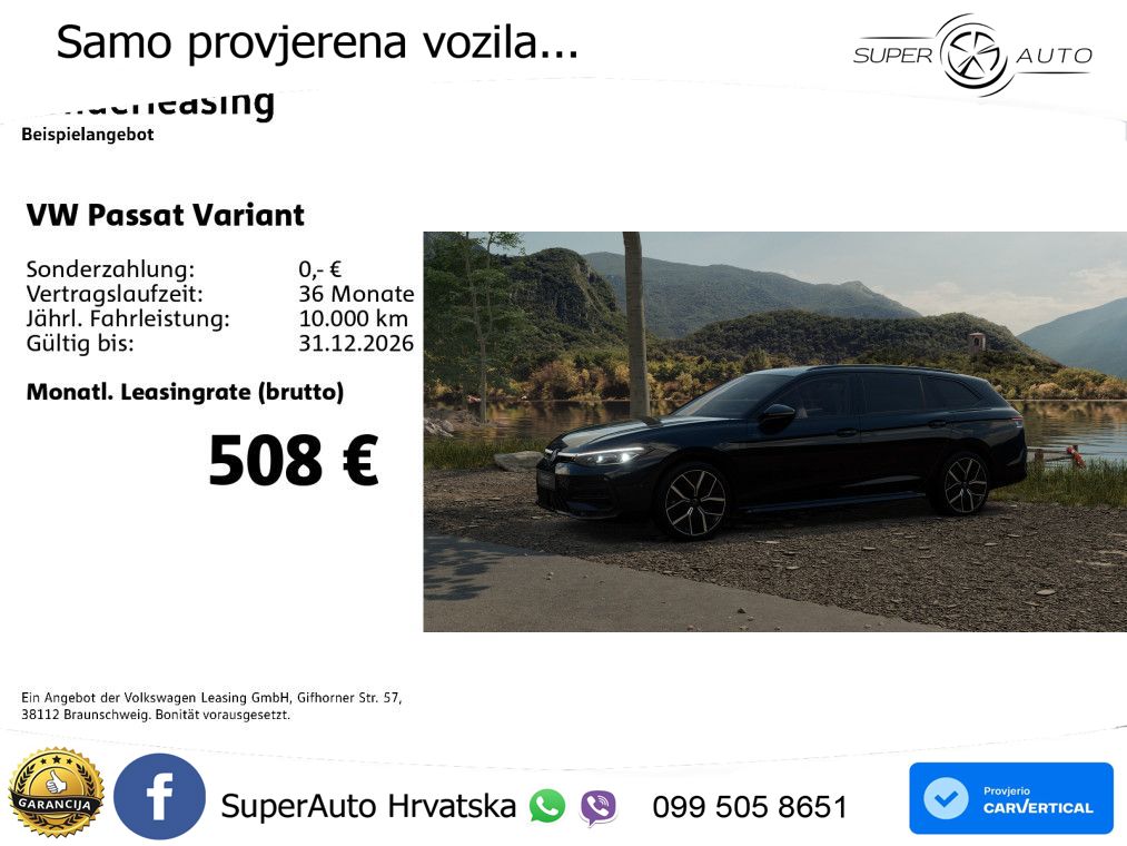 Volkswagen Passat Variant 1.5 TSI (272 KS) eHybrid DSG R-Line LED+GR SJED+ACC