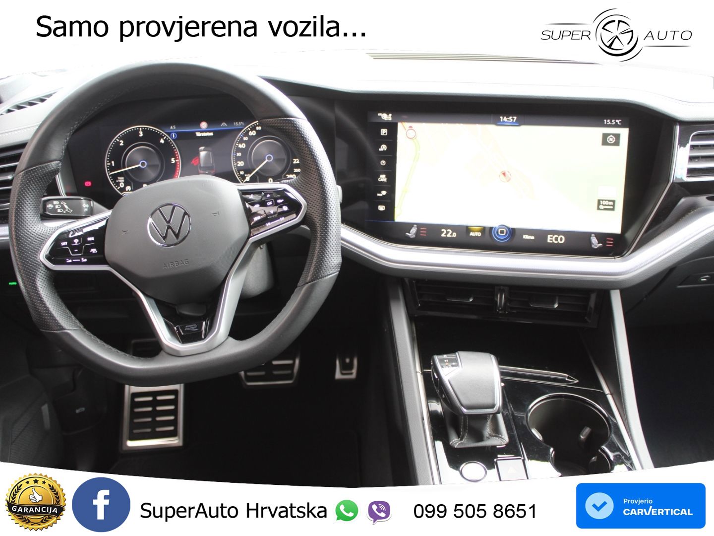 Volkswagen Touareg 3.0 V6 TDI (231 KS) 4MOTION Tiptronic R-Line ZRAČNI+ACC+4xGR SJED+360