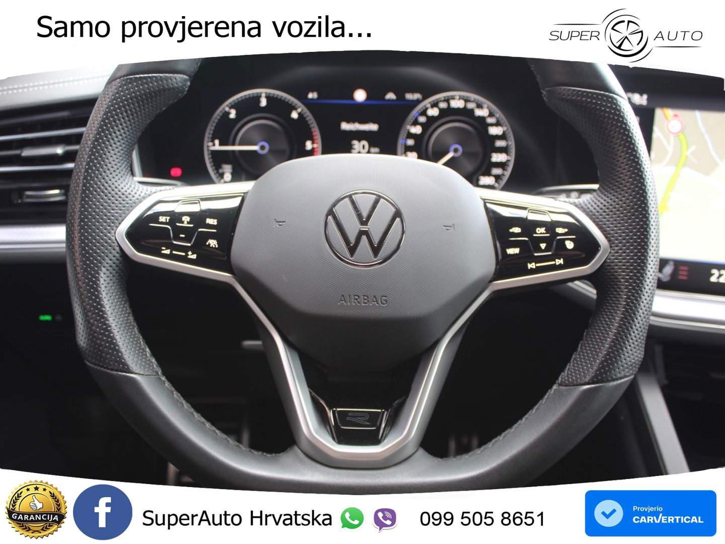 Volkswagen Touareg 3.0 V6 TDI (231 KS) 4MOTION Tiptronic R-Line ZRAČNI+ACC+4xGR SJED+360