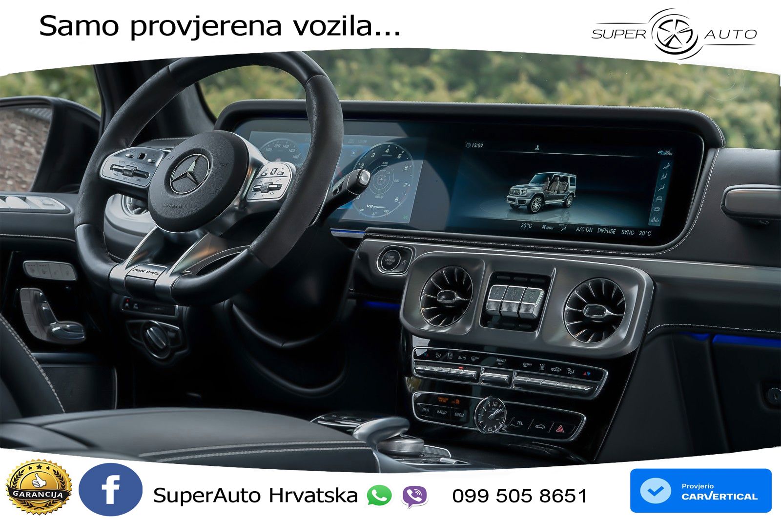 Mercedes AMG G 63 Long V8 (585 KS) 4MATIC 9G-TRONIC AMG SPEEDSHIFT PLUS Manufaktur LED+GR SJED+ACC