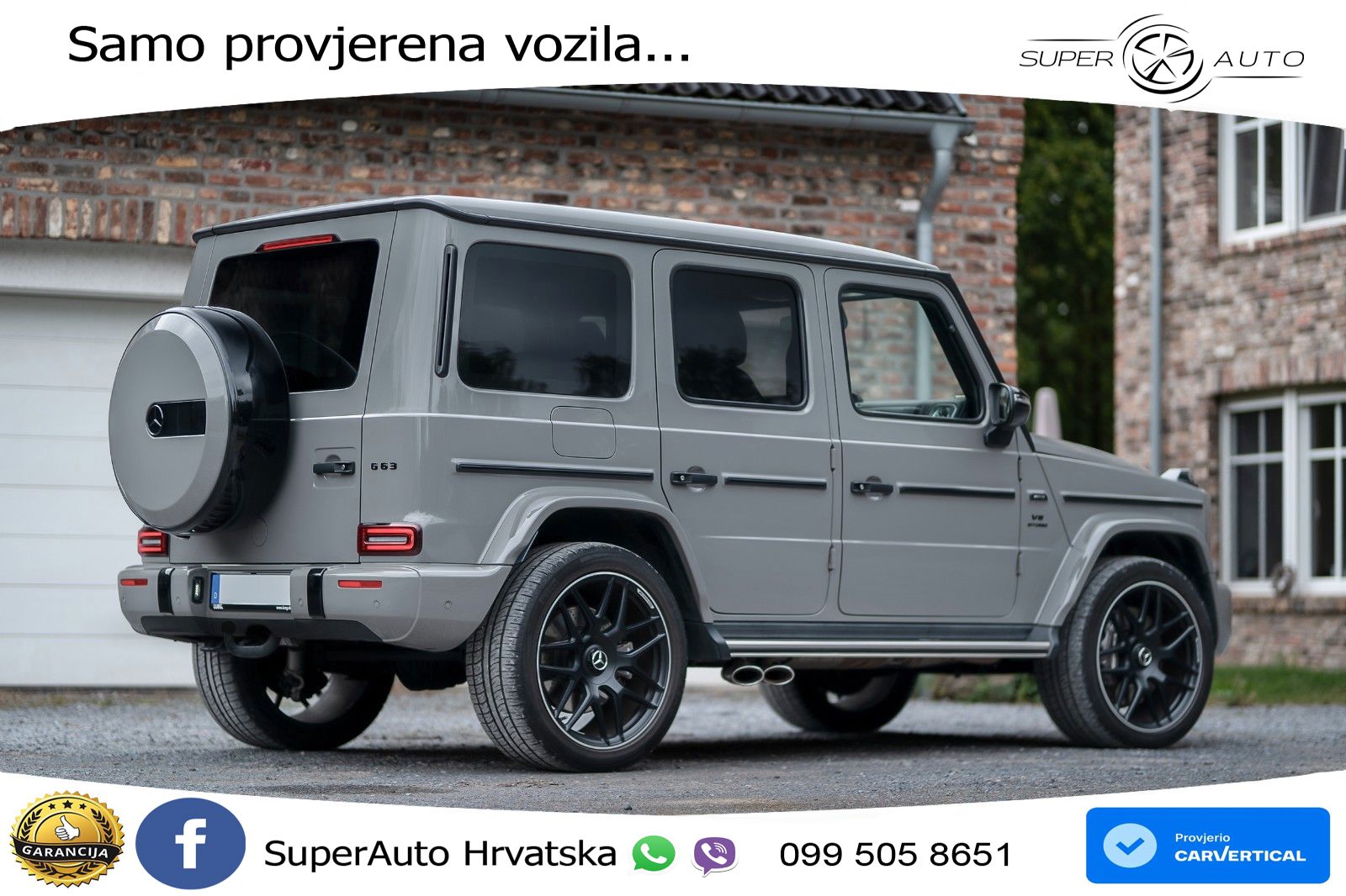 Mercedes AMG G 63 Long V8 (585 KS) 4MATIC 9G-TRONIC AMG SPEEDSHIFT PLUS Manufaktur LED+GR SJED+ACC