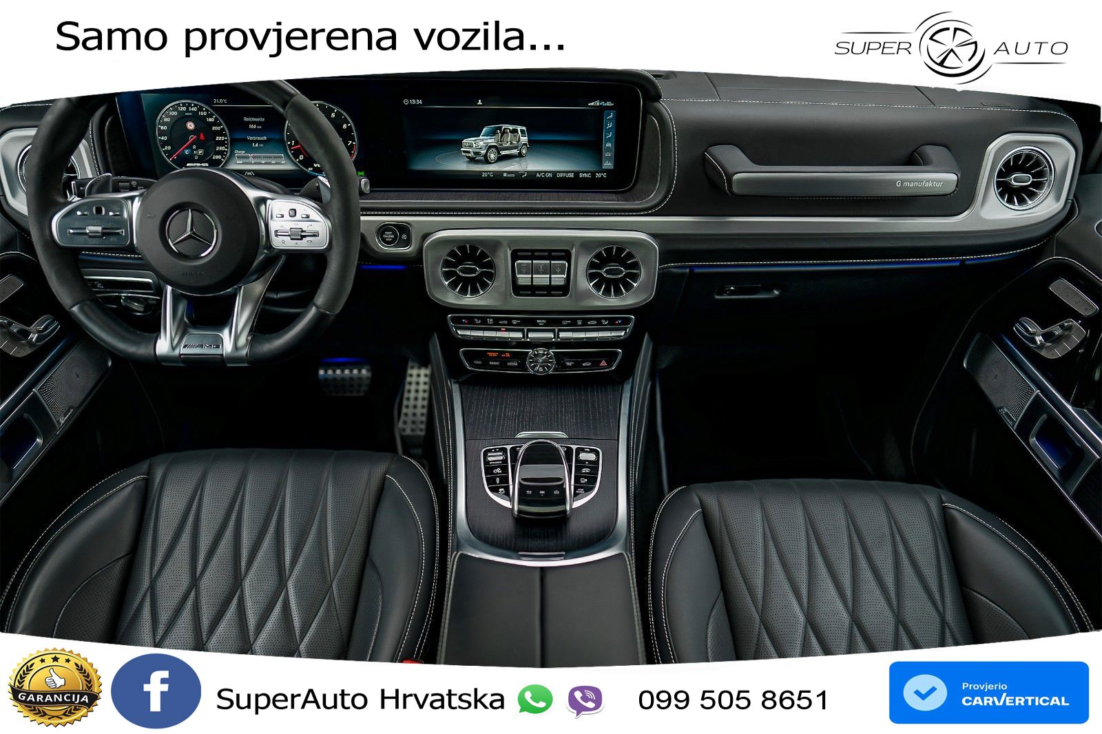 Mercedes AMG G 63 Long V8 (585 KS) 4MATIC 9G-TRONIC AMG SPEEDSHIFT PLUS Manufaktur LED+GR SJED+ACC