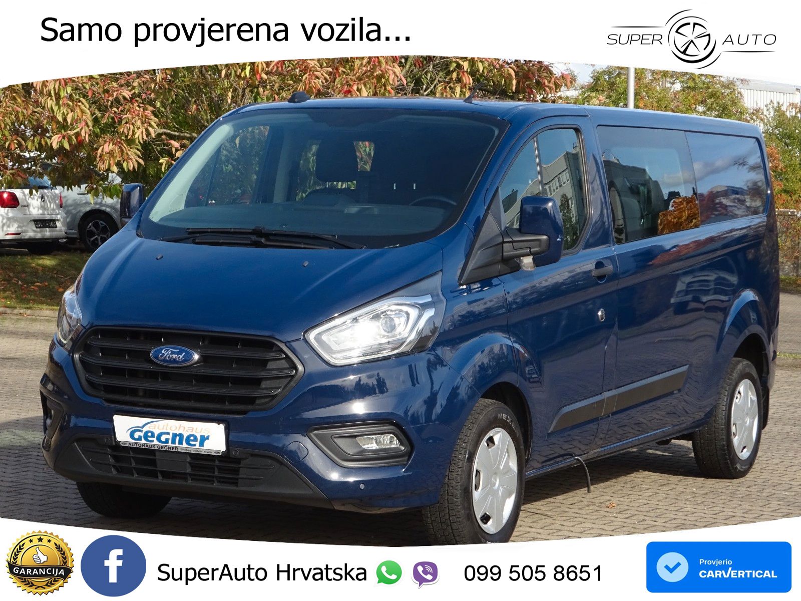 Ford Transit Custom Doka Kasten 320 L2 Trend LANG AHK 131 KS