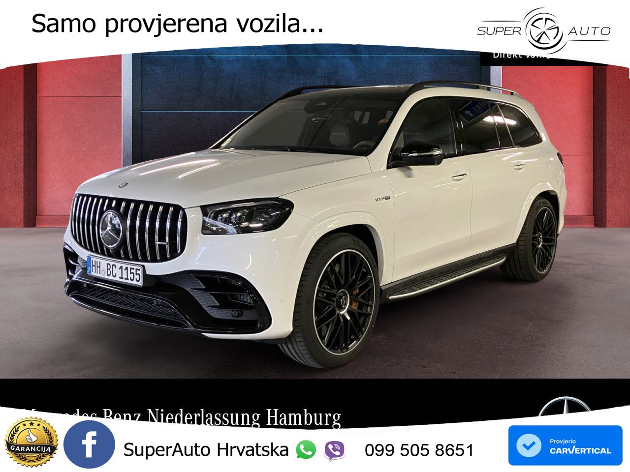 Mercedes-Benz GLS AMG GLS 63 V8 EQ Boost 4MATIC+ AMG SPEEDSHIFT TCT 9G LED+GR SJED+ACC