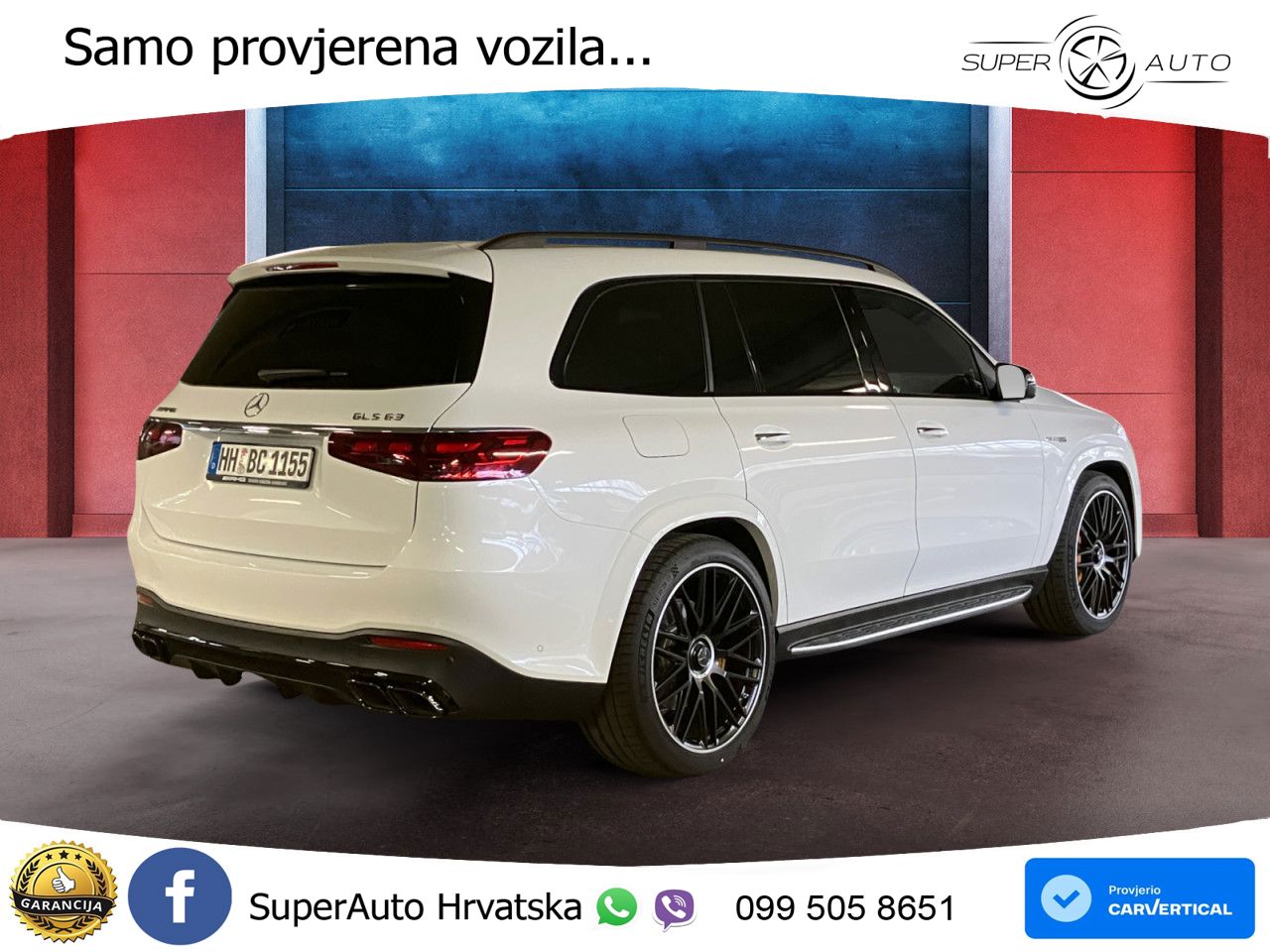 Mercedes-Benz GLS AMG GLS 63 V8 EQ Boost 4MATIC+ AMG SPEEDSHIFT TCT 9G LED+GR SJED+ACC