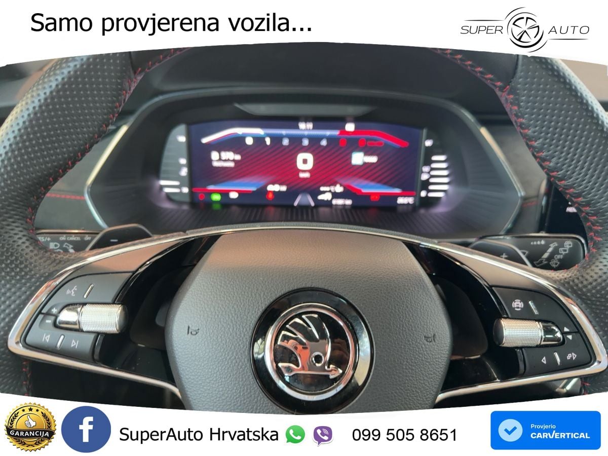 Škoda Octavia Combi RS 2.0 TDI (200 KS) DSG MATRIX+GR SJED+KAM