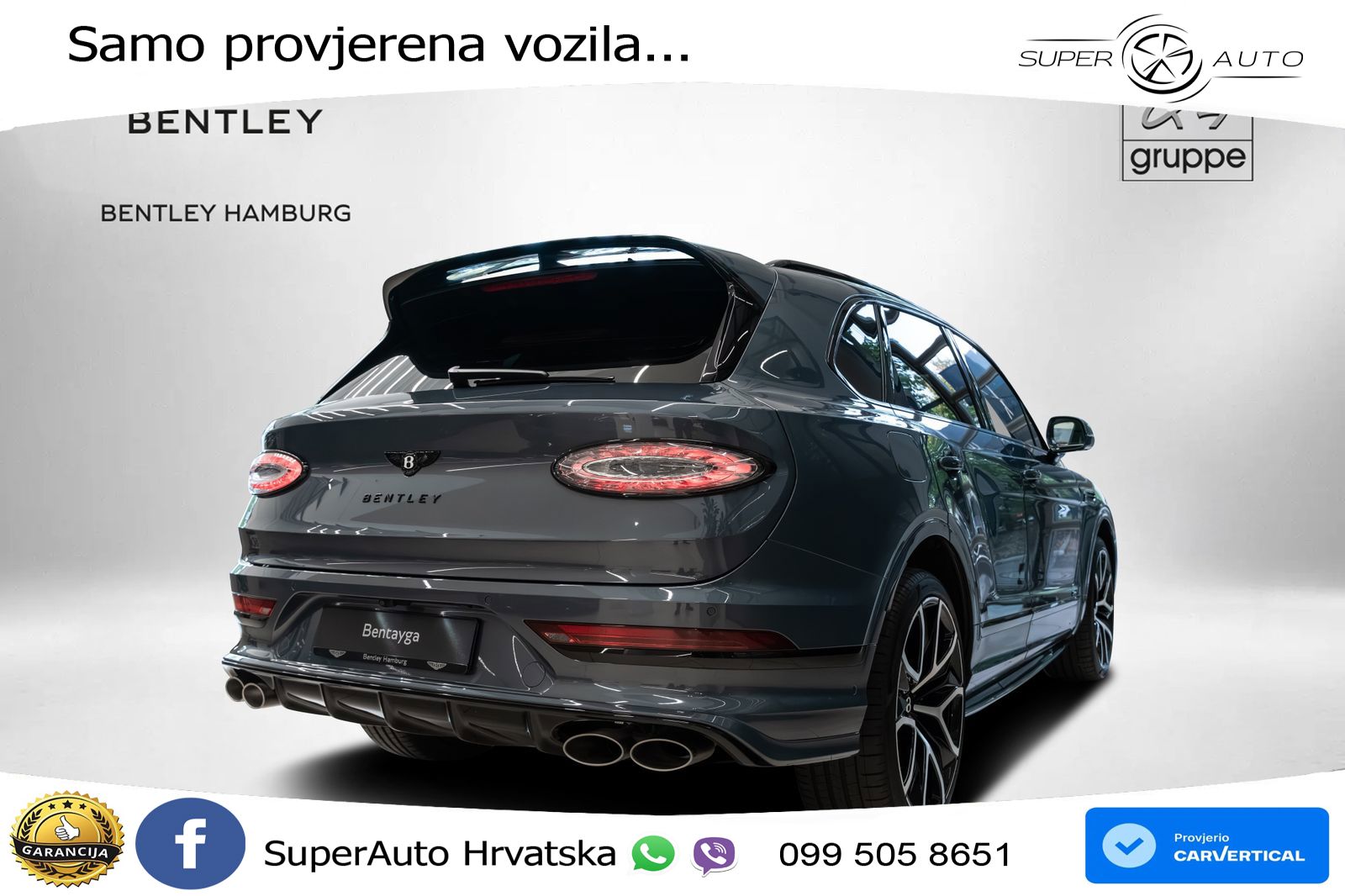 Bentley Bentayga Speed 4.0 V8 (650 KS) AWD Automatic LED+GR SJED+ACC