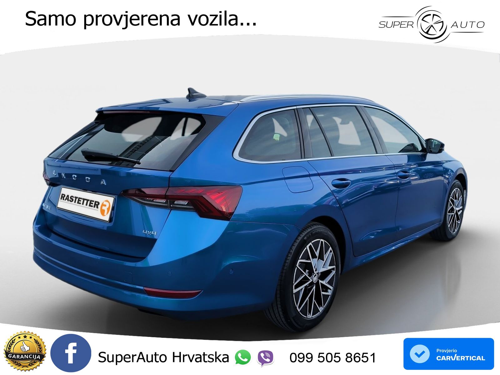 Škoda Octavia Combi 2.0 TDI (150 KS) 4x4 DSG LED+GR SJED+ACC