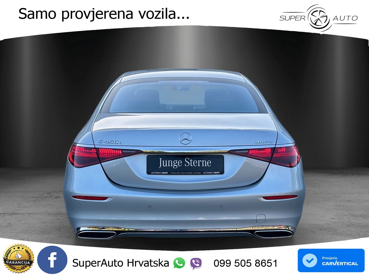 Mercedes S 450d (367 KS) EQ Boost 4MATIC 9G-TRONIC Manufaktur ZRAČNI+ACC+4xGR SJED+360