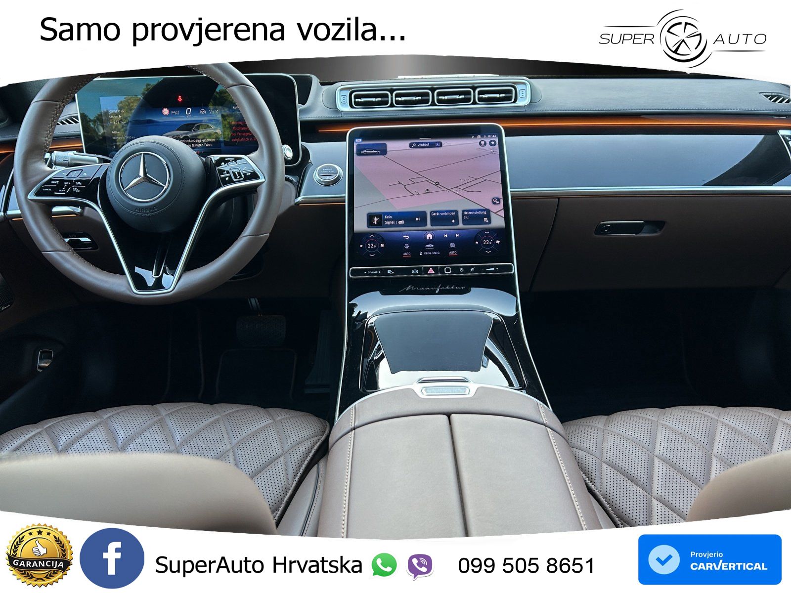 Mercedes S 450d (367 KS) EQ Boost 4MATIC 9G-TRONIC Manufaktur ZRAČNI+ACC+4xGR SJED+360