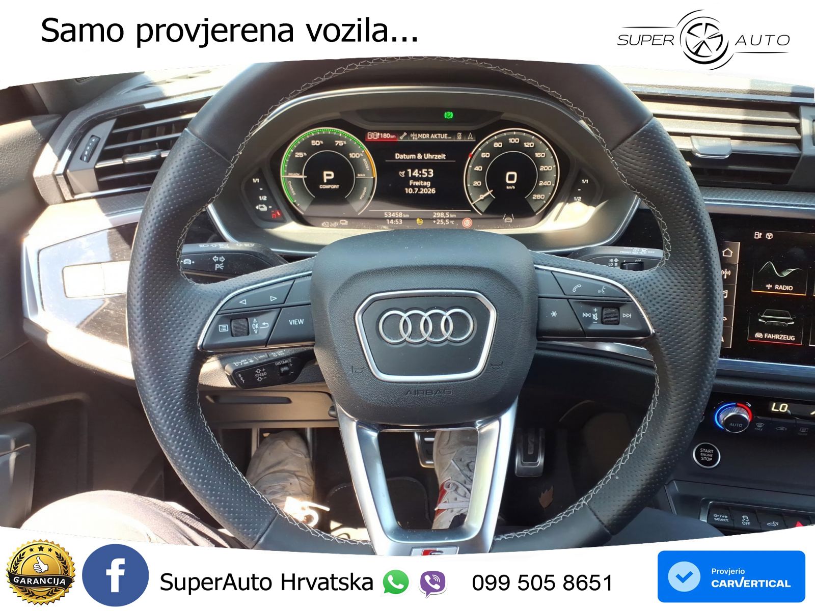 Audi Q3 Sportback 45 TFSIe (245 KS) S tronic S line LED+GR SJED+ACC