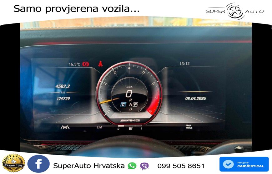 Mercedes AMG G 63 Long V8 (585 KS) 4MATIC 9G-TRONIC AMG SPEEDSHIFT TCT Manufaktur LED+GR SJED+ACC