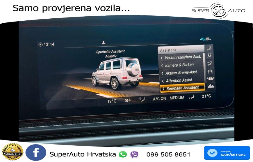 Mercedes AMG G 63 Long V8 (585 KS) 4MATIC 9G-TRONIC AMG SPEEDSHIFT TCT Manufaktur LED+GR SJED+ACC