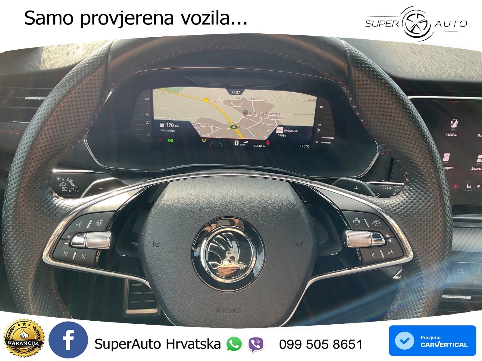 Škoda Octavia Combi RS 2.0 TDI (200 KS) DSG LED+GR SJED+ACC