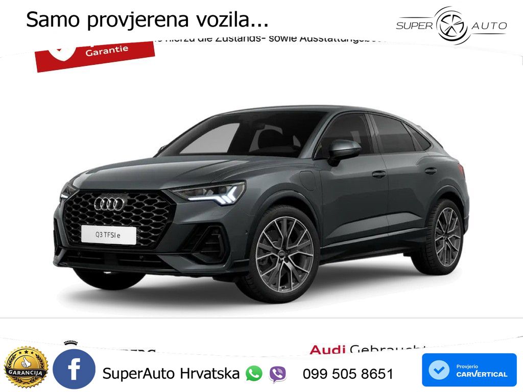 Audi Q3 Sportback 45 TFSIe (245 KS) S tronic MATRIX+GR SJED+KAM
