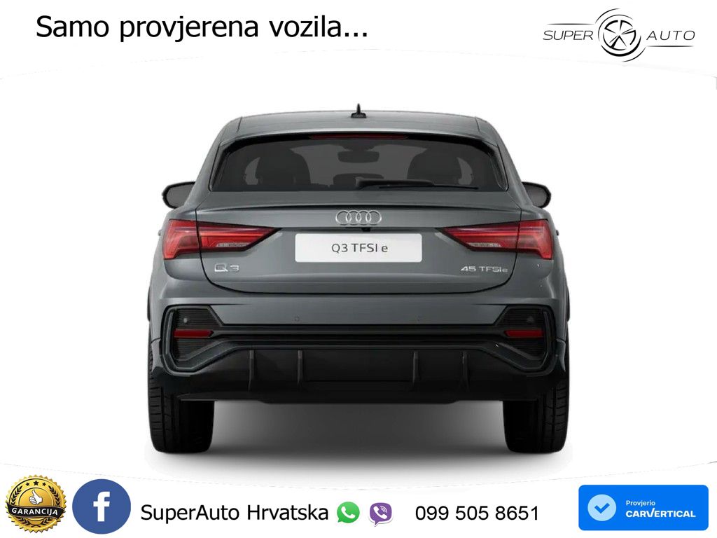 Audi Q3 Sportback 45 TFSIe (245 KS) S tronic MATRIX+GR SJED+KAM