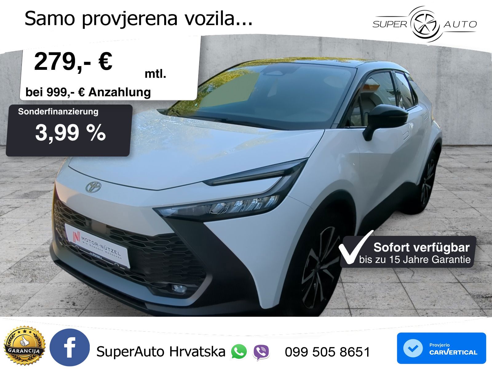 Toyota C-HR 2.0 (198 KS) Hybrid e-CVT LED+GR SJED+ACC